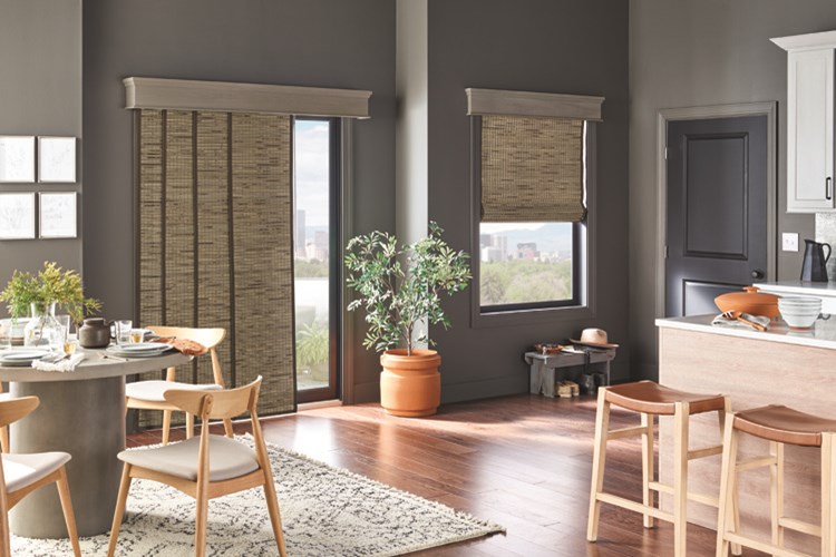 Custom Sliding Panel Track Blinds / Shades - Products